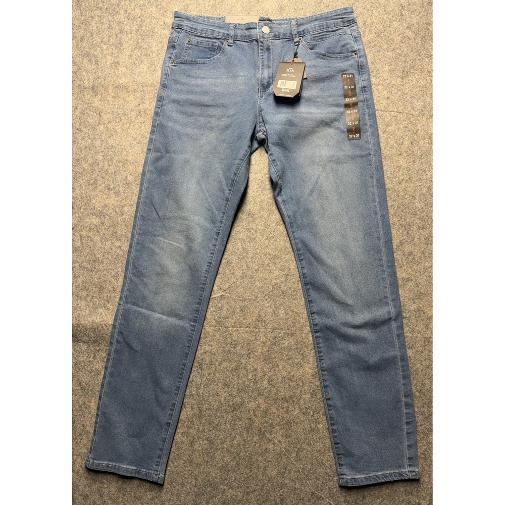 Blu Rock Denim Flex Jeans 32x31 Gray Always Stretch‎ Comfort Stitch Slim Fit New